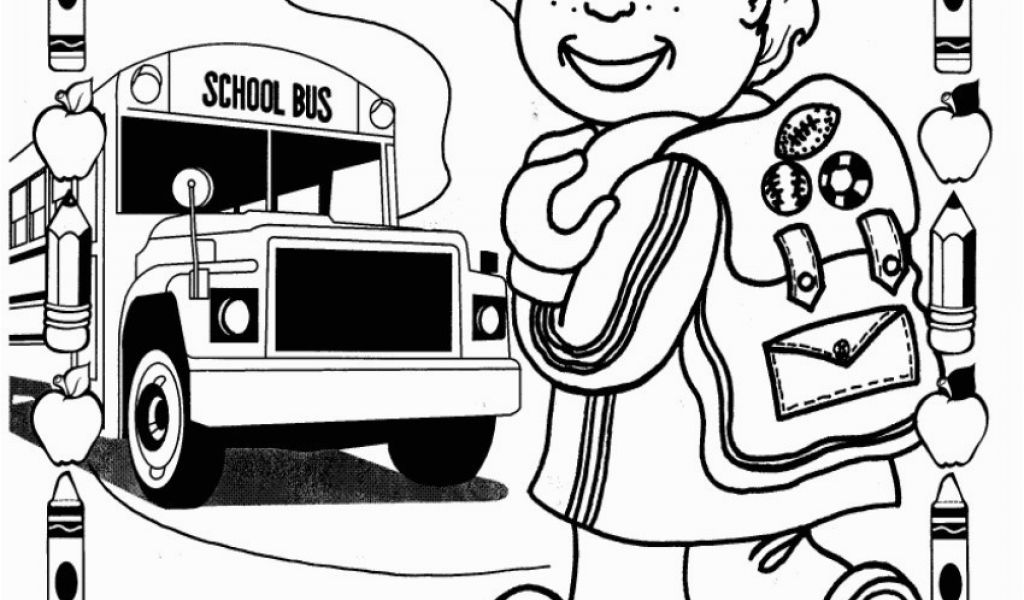 1024x600 free printable first day of school coloring pages first day school - First Day Of School Drawing