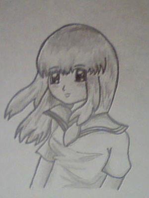 300x400 anime drawing afbeeldingen my first anime drawing achtergrond - First Drawing