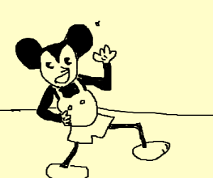 300x250 First Mickey Mouse Episode Drawing - First Mickey Mouse Drawing