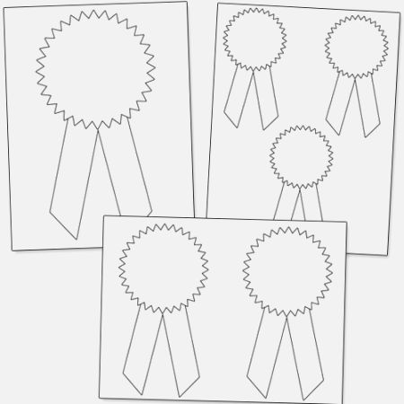 450x450 crafty printable place ribbon insightweb - First Place Ribbon Drawing
