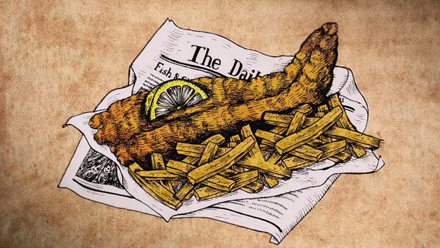 624x351 Fish And Chips A Bitesize History - Fish And Chips Drawing