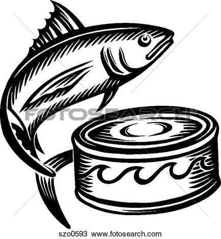 434x470 Clipart Tuna Fish Black And White Collection - Fish Black And White Drawing
