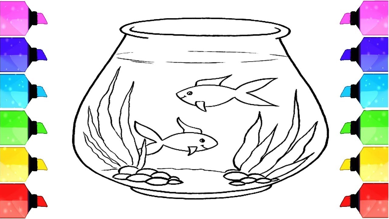 Fish Bowl Drawing at PaintingValley.com | Explore collection of Fish