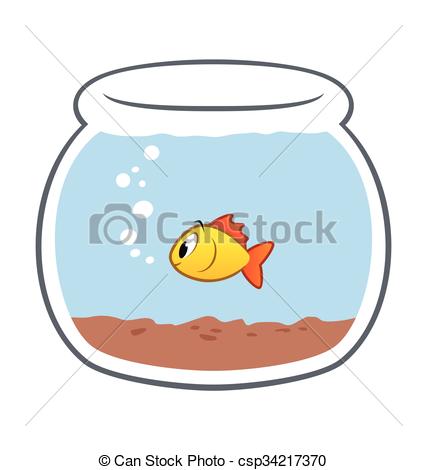 427x470 Cartoon Fish Bowl Illustration Of Cartoon Fish Bowl Grouped - Fish Bowl Drawing