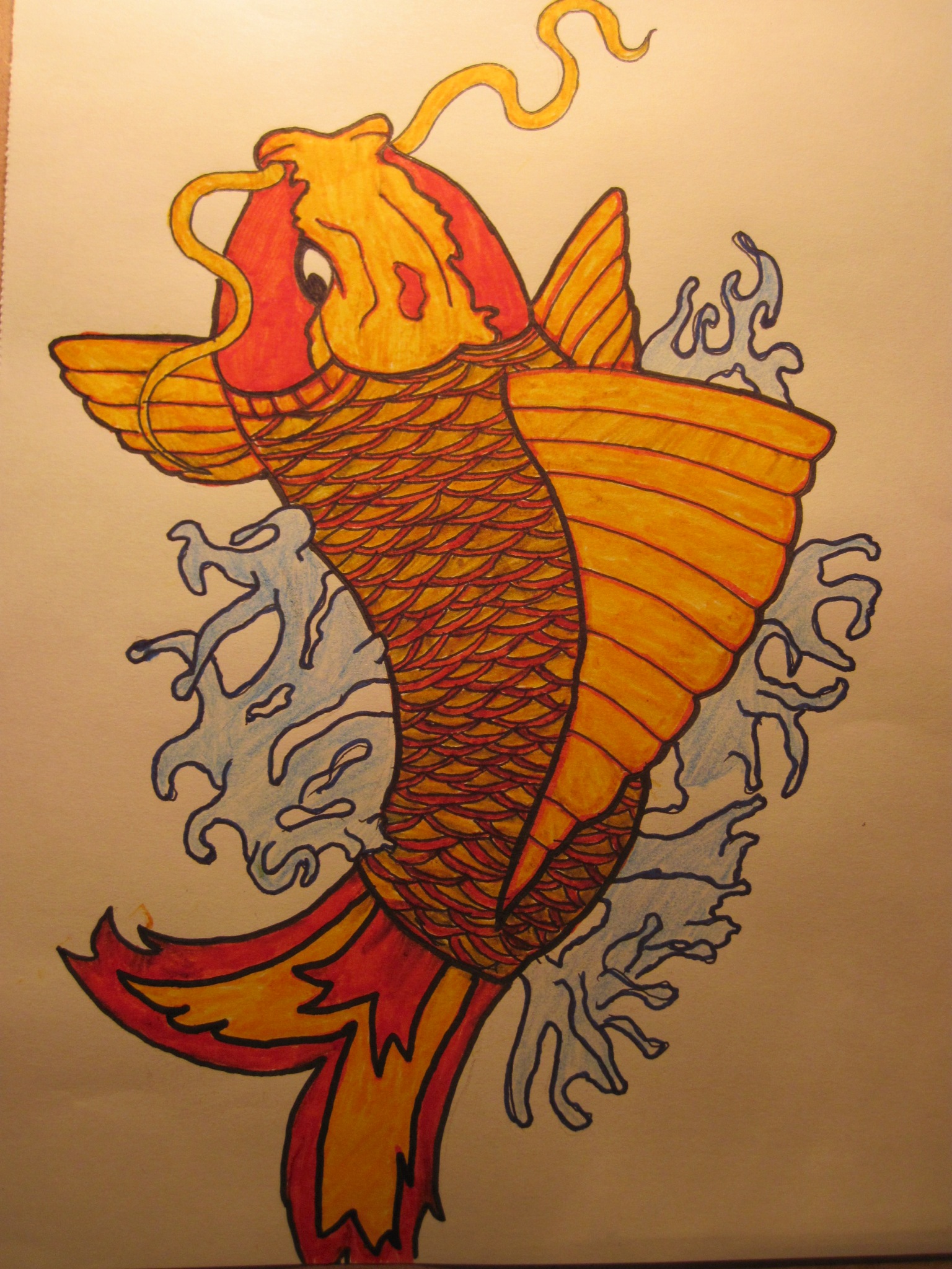 Fish Drawing Colour at PaintingValley.com | Explore collection of Fish ...