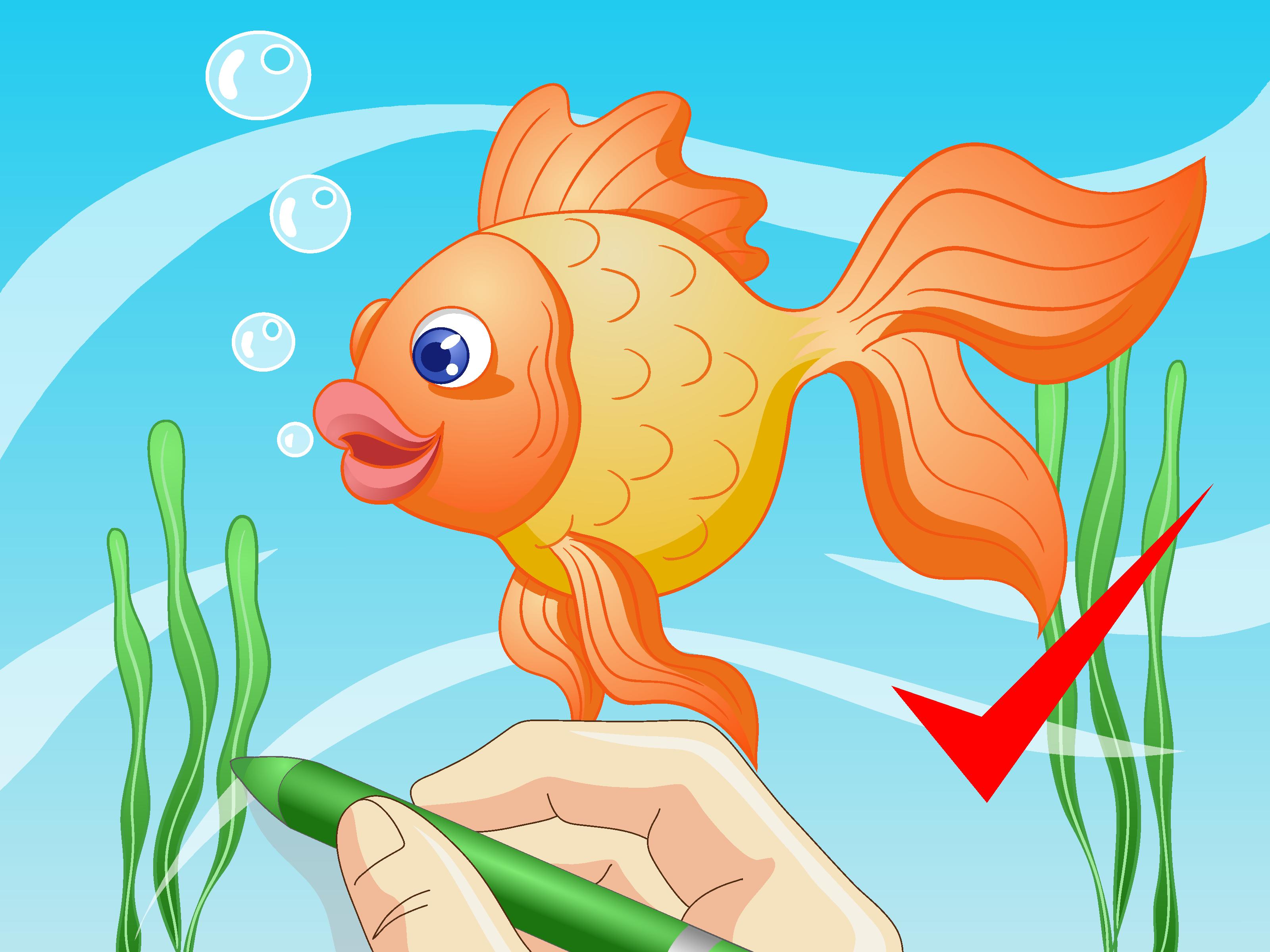 3200x2400 How To Draw A Cartoon Fish Steps - Fish Drawing Easy