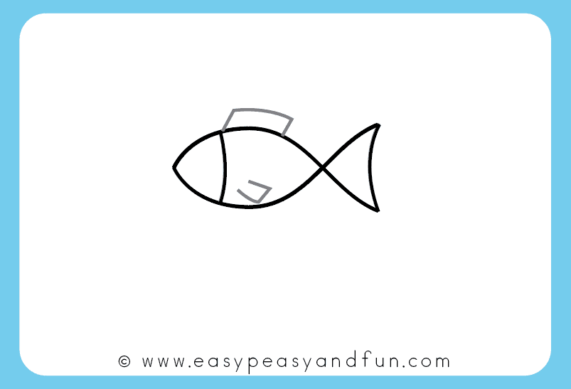 803x547 How To Draw A Fish Step - Fish Drawing Easy