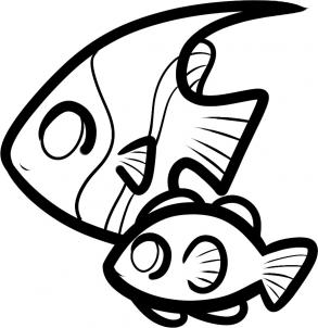 293x302 How To Draw How To Draw Fish For Kids - Fish Drawing For Kids