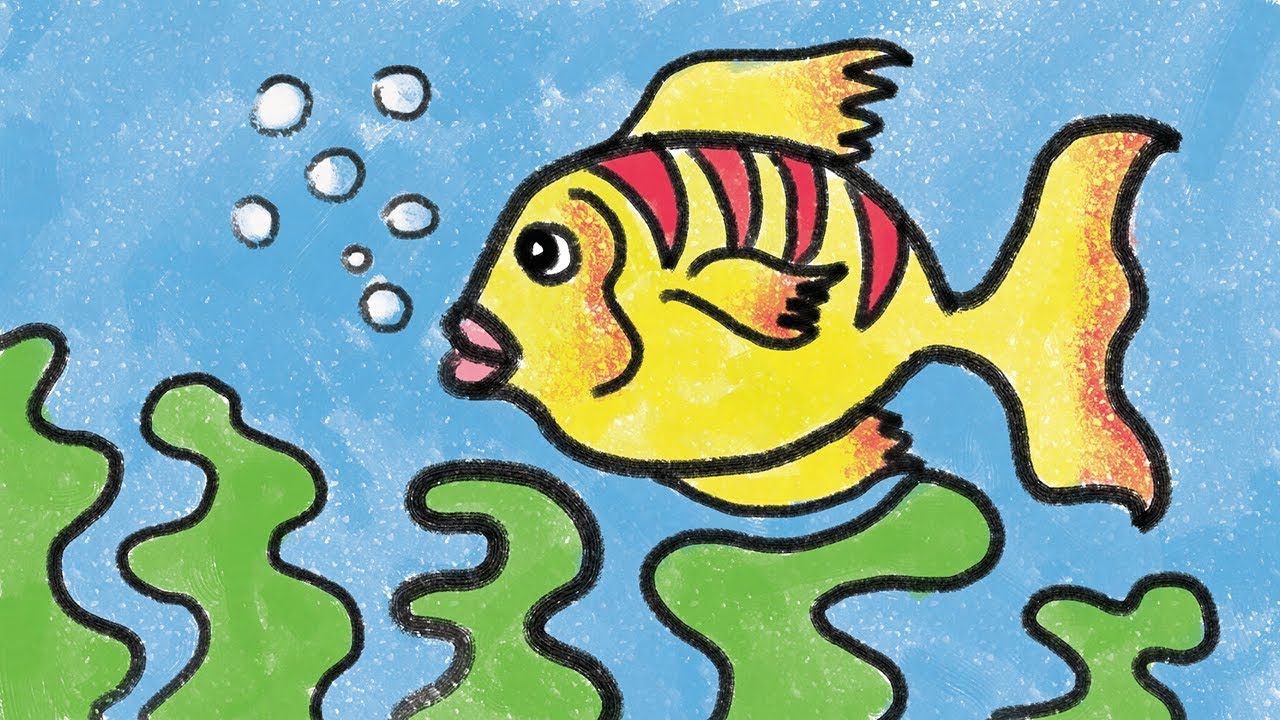 1280x720 Simple Fish Drawing For Kids - Fish Drawing For Kids