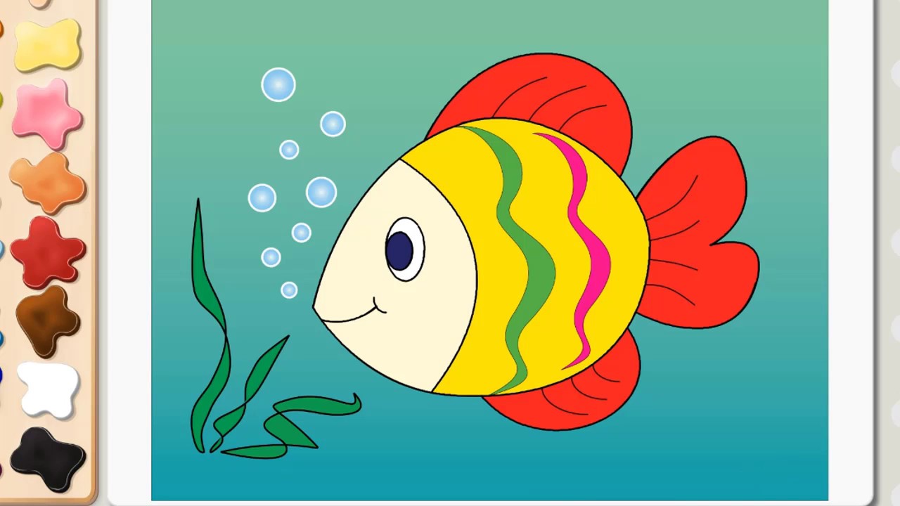 Fish Drawing For Kids at PaintingValley.com | Explore collection of ...