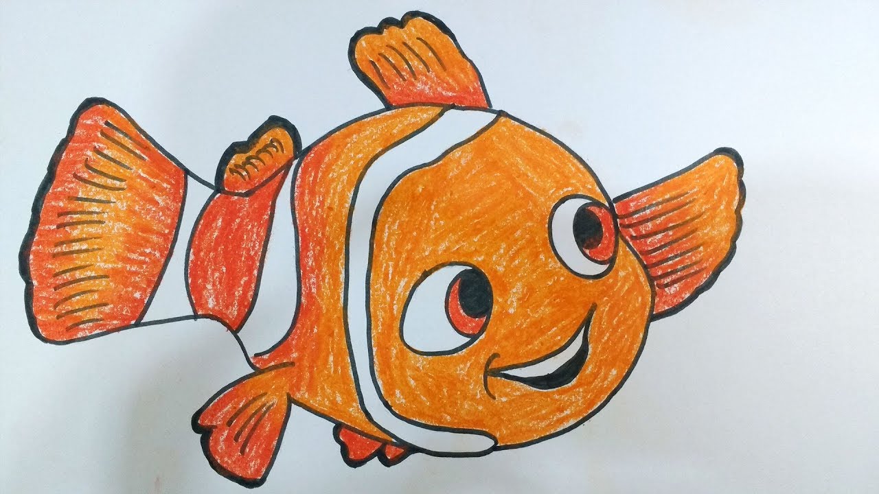 1280x720 How To Draw Nemo Fish With Easy Steps Learn Drawing Nemo Fish - Fish Drawing Images