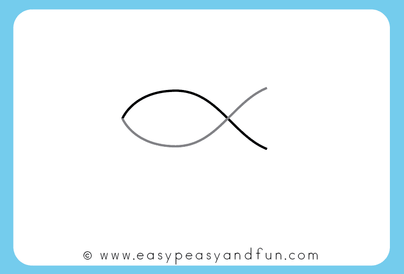 802x545 How To Draw A Fish Step - Fish Drawing Images