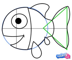 300x249 How To Draw How To Draw A Cute Fish - Fish Drawing Images