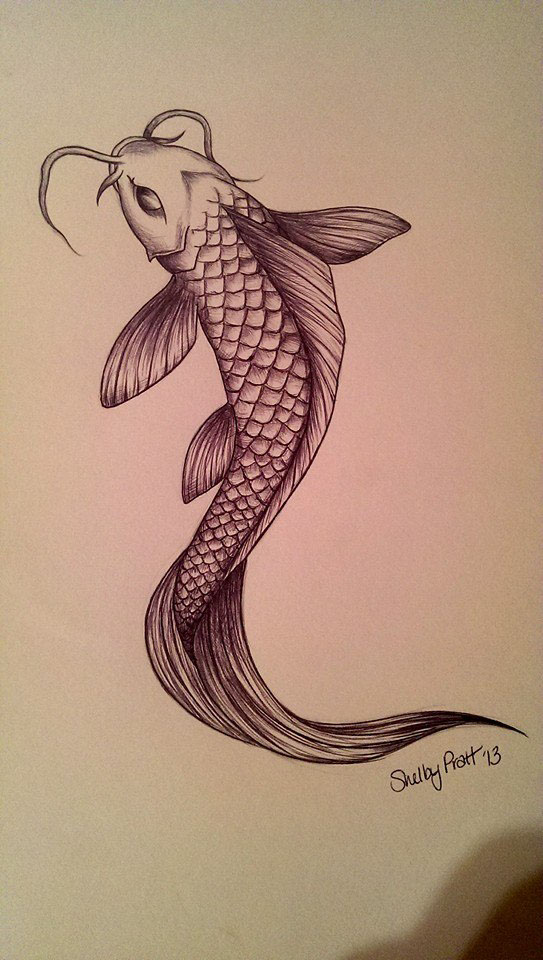 543x960 Drawing Fish - Fish Drawing Images