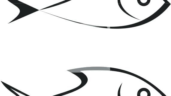 570x320 Simple Fish Outline Simple Fish Coloring - Fish Drawing Outline