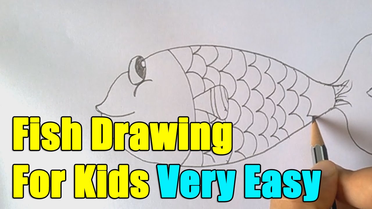 1280x720 How To Draw Fish Step - Fish Drawing Pictures