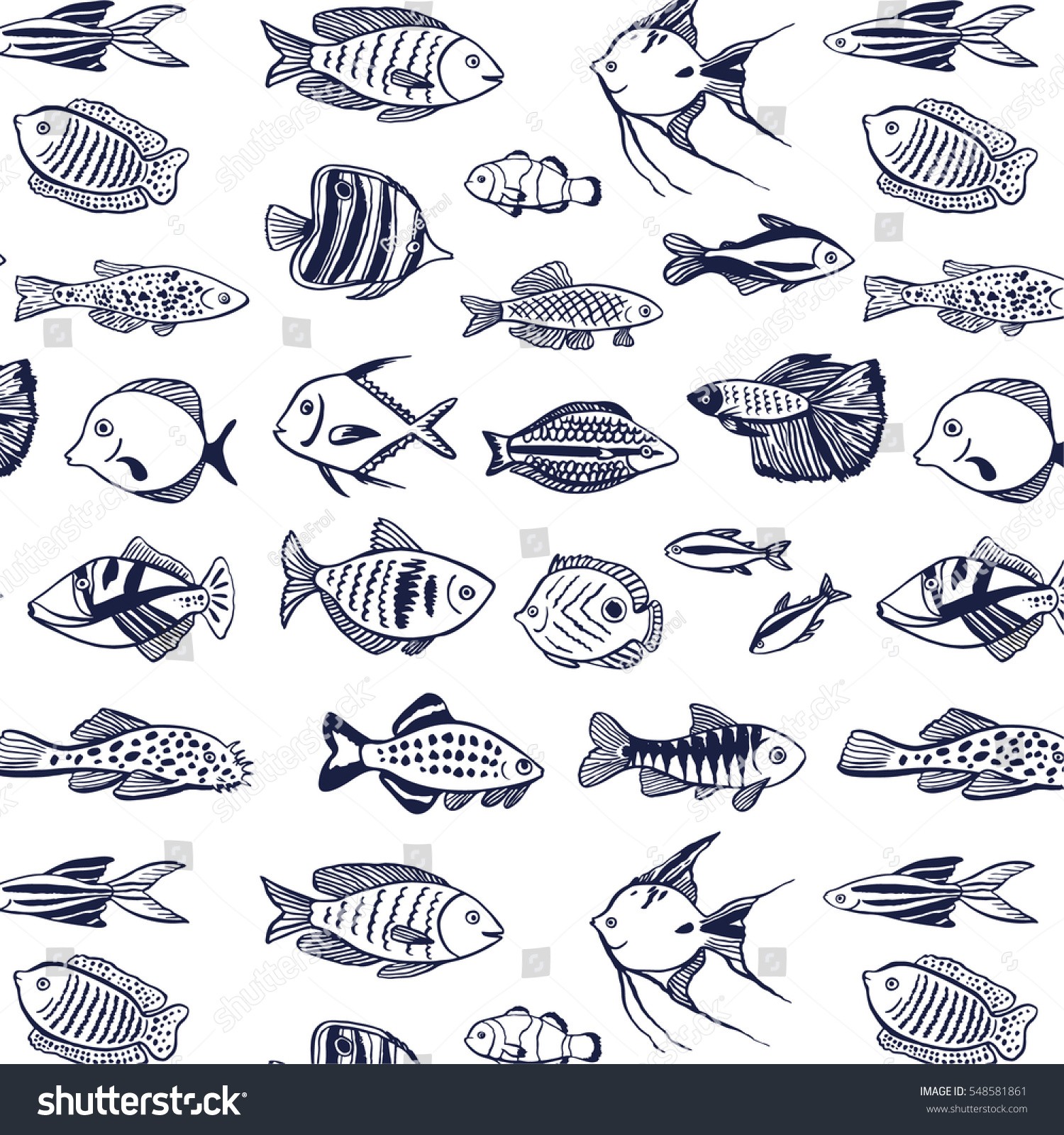 1500x1600 Ocean Fish Drawing - Fish Drawing Pictures