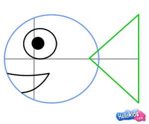 300x249 How To Draw How To Draw A Cute Fish - Fish Drawing Simple