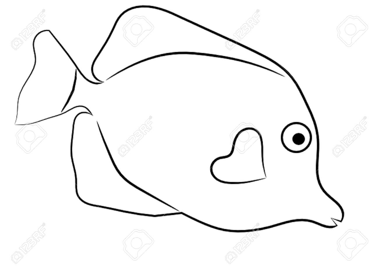 1300x917 Easy Fish Drawing Simple Fish Drawing At Getdrawings Free - Fish Drawing Simple