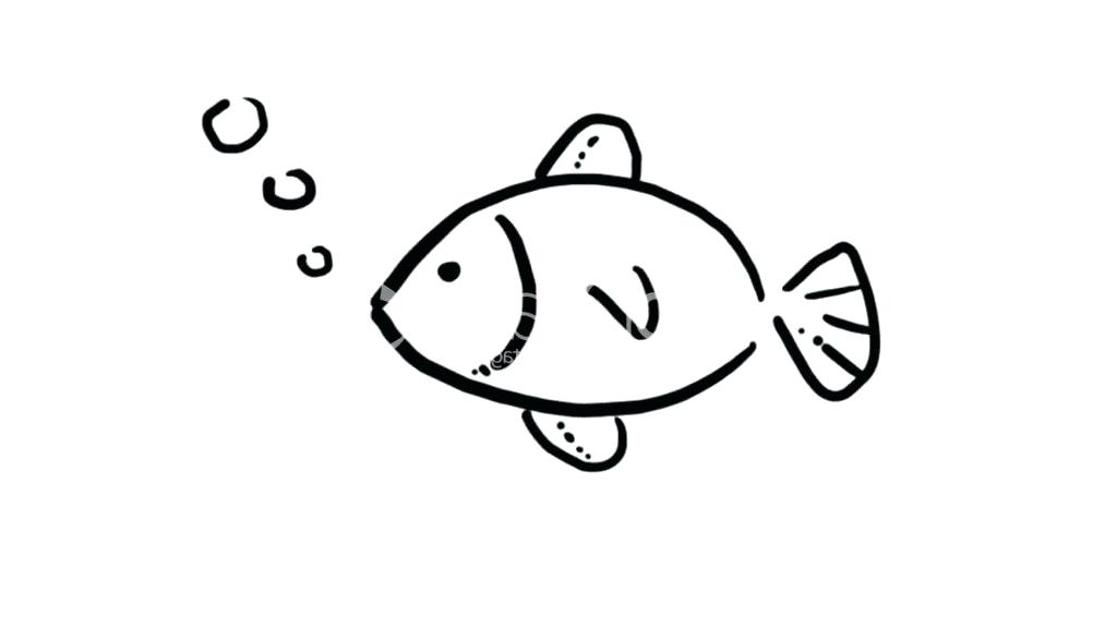 1024x576 simple fish to draw fish easy to draw easy drawing of fish how - Fish Drawing Step By Step