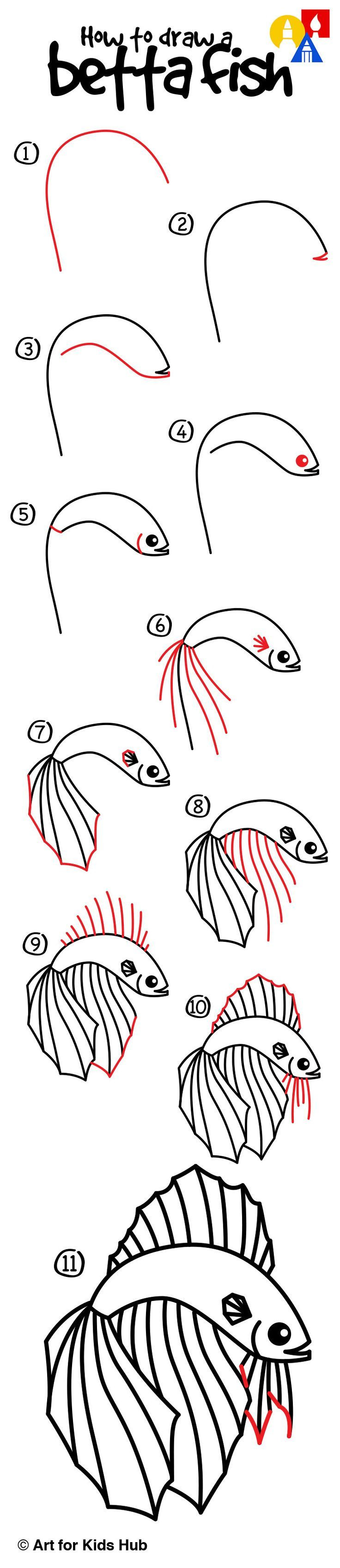 Fish Drawing Step By Step at Explore