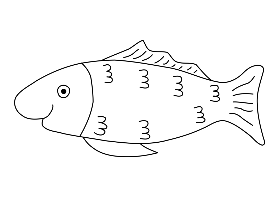 Fish Drawing Template at PaintingValley.com | Explore ...