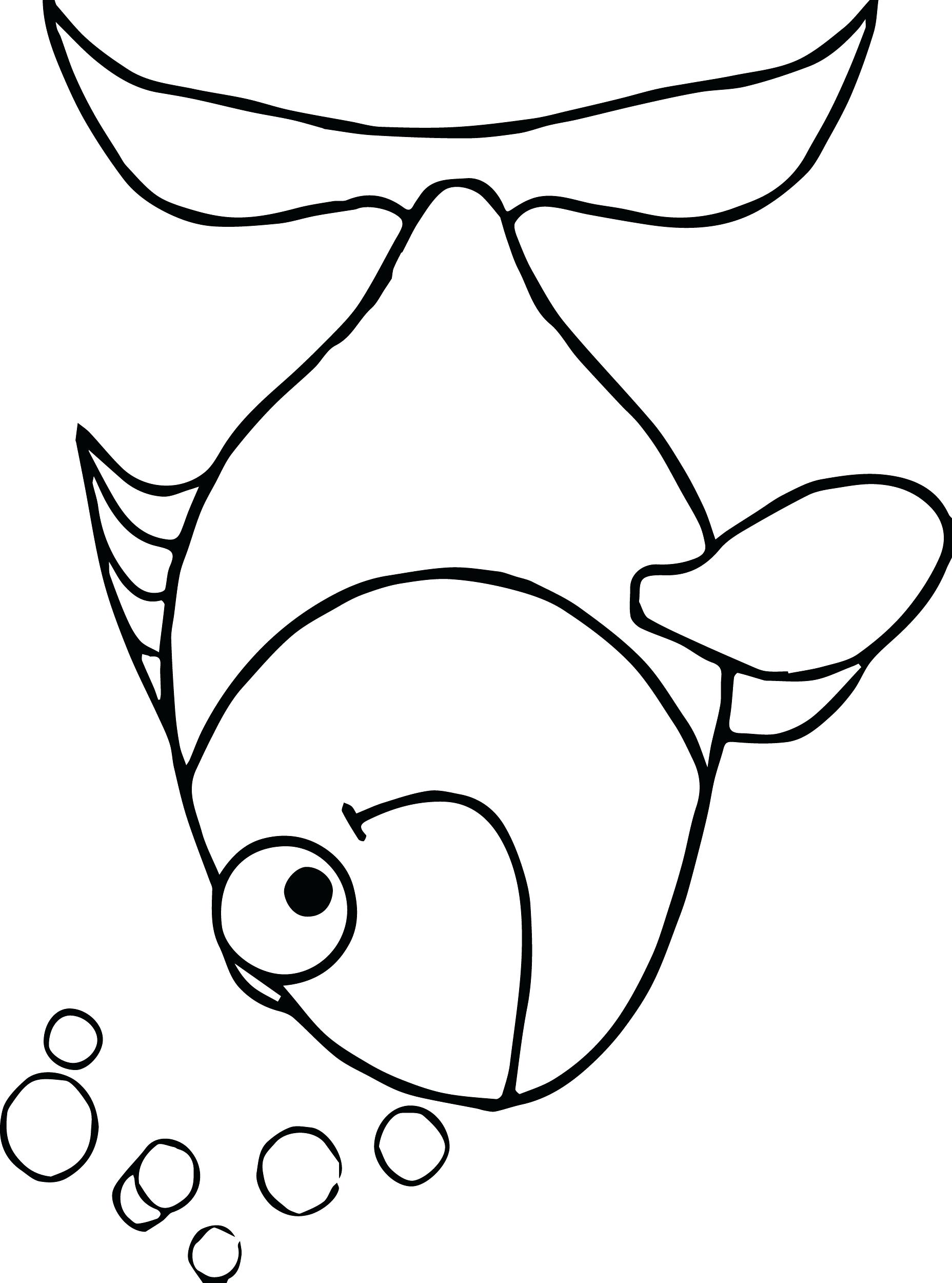 1856x2500 template drawing template for children impressive fish preschool - Fish Drawing Template