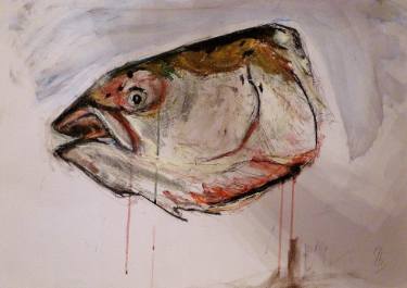 375x265 Fish Head Drawing - Fish Head Drawing