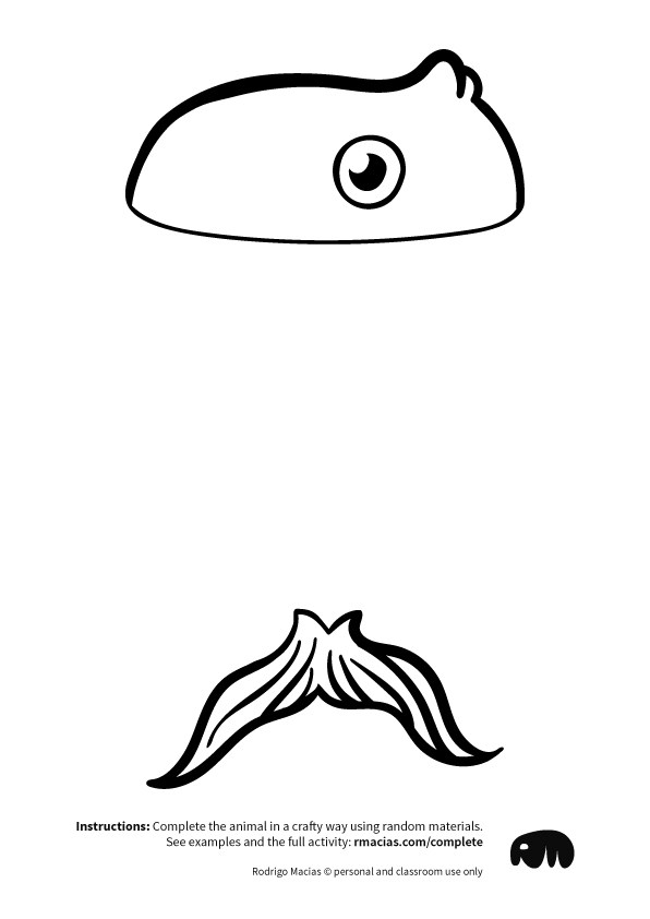 596x842 Cute Drawing Fishy Fish Head And Tail But No Body And Still Alive - Fish Head Drawing