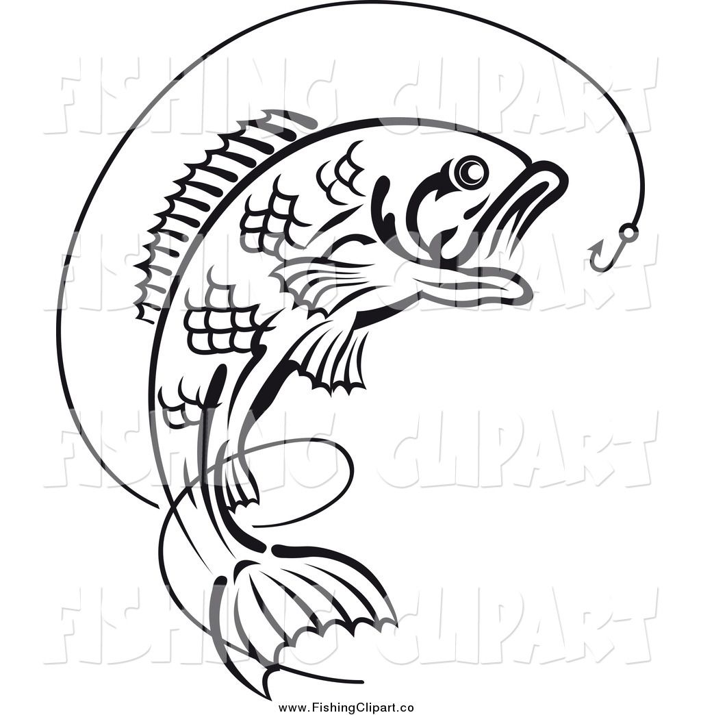 1024x1044 Clip Art Black And White Bobber Back Gt Gallery For Gt Hawaiian - Fish On A Hook Drawing