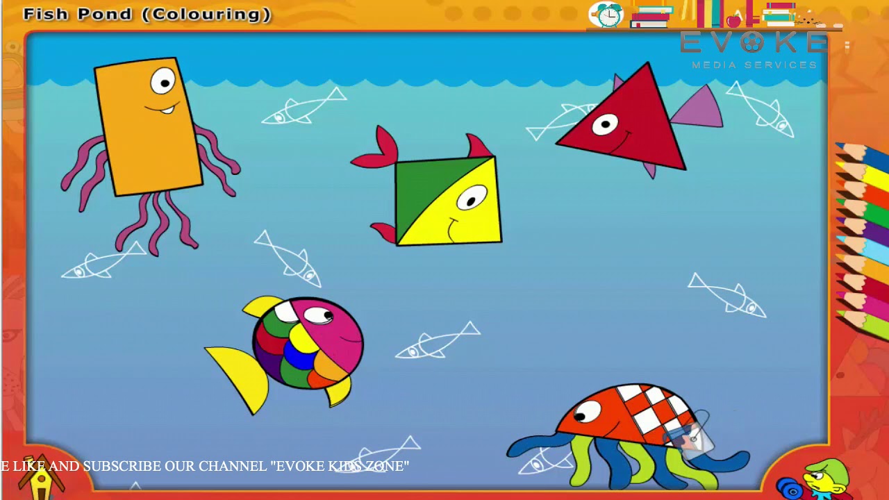 1280x720 Fish Pond - Fish Pond Drawing