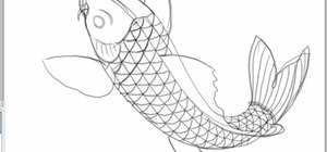 300x140 How To Draw A Koi Fish In Photoshop Photoshop Wonderhowto - Fish Scales Drawing