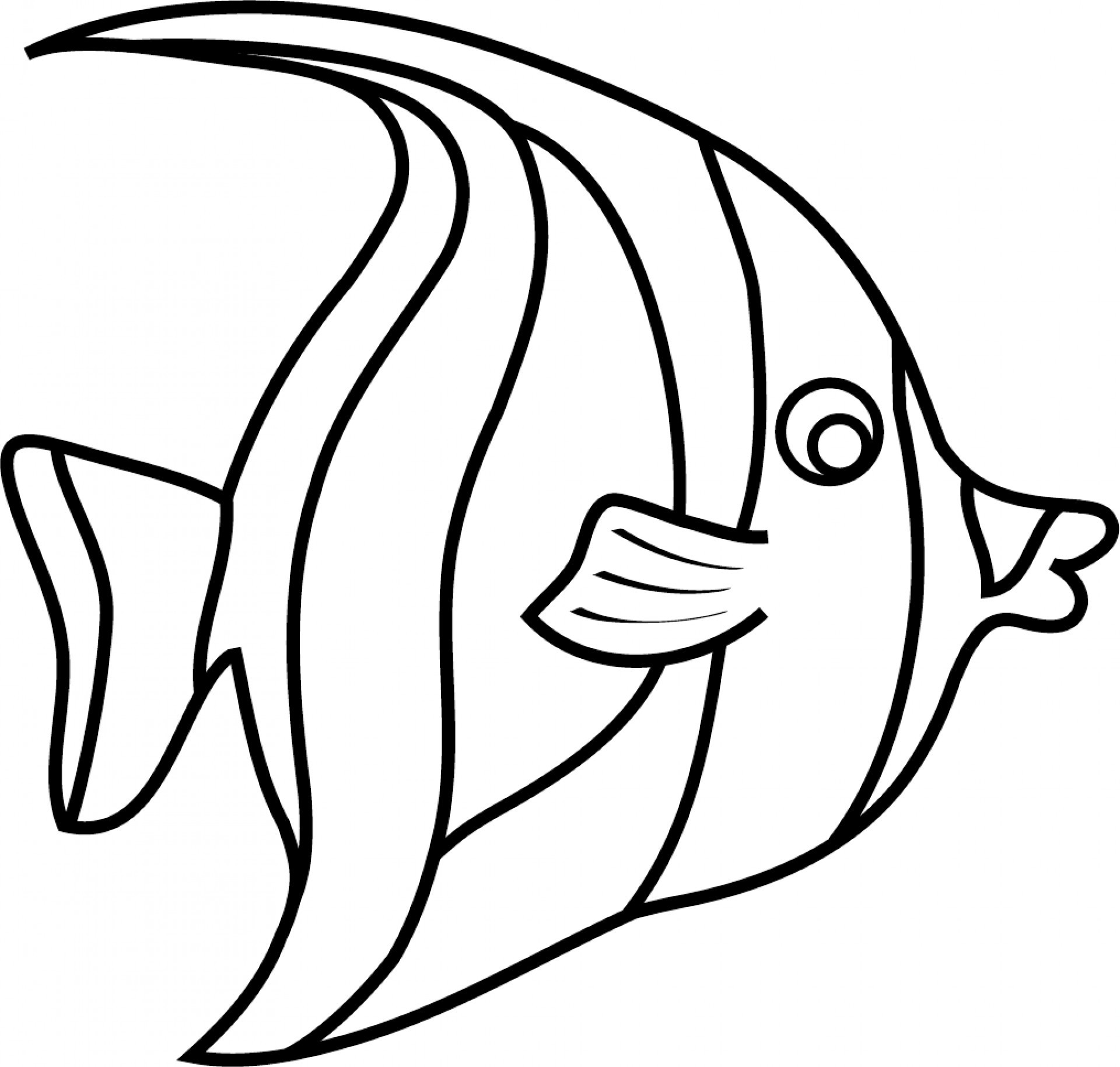 Fish Simple Drawing at PaintingValley.com | Explore collection of Fish ...