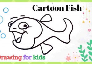 300x210 Drawing Fish Sketches Immediately Simple Drawing - Fish Simple Drawing