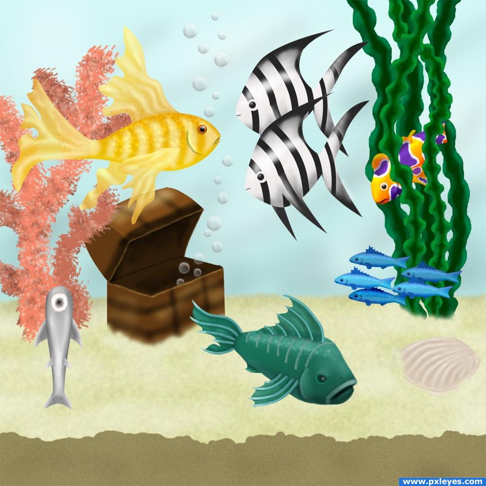 Fish Tank Drawing at Explore collection of Fish