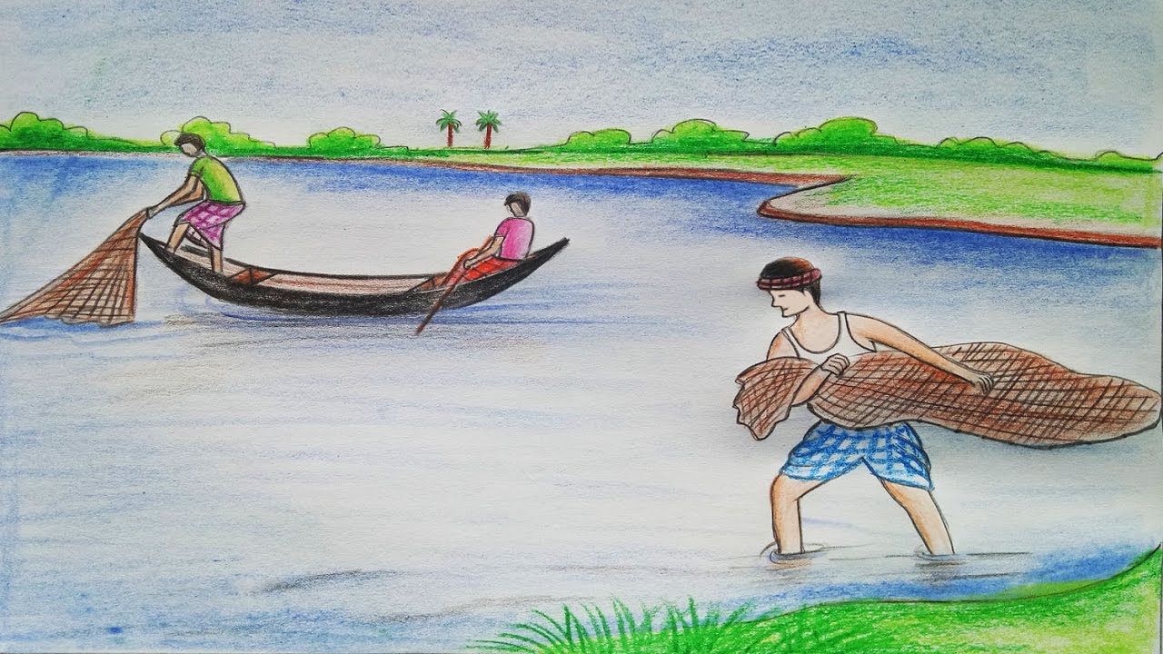 Newest For Easy Indian Fisherman Drawing
