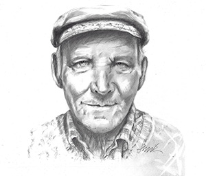 300x256 Jacki Kellum - Fisherman Drawing