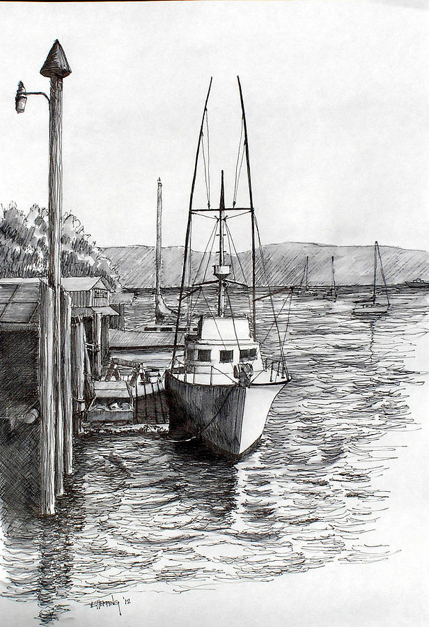Fishing Boat Drawing at Explore collection of