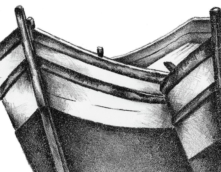 900x700 fishing boat litho drawing - Fishing Boat Drawing