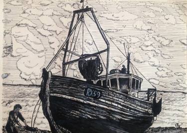 375x266 fishing boat drawing - Fishing Boat Drawing