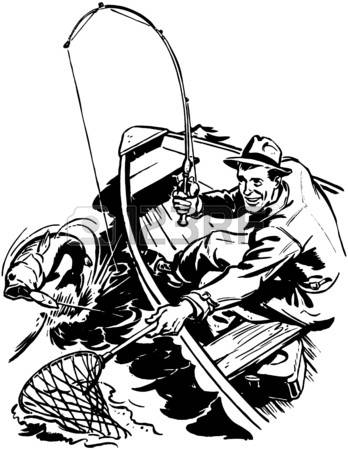 348x450 Fishing Boat Clipart Line Art - Fishing Boat Line Drawing