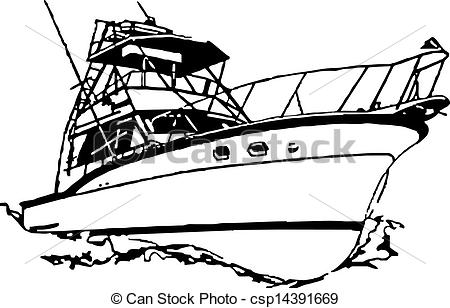 450x308 sport fishing boat name brand older sport fishing boat rigged - Fishing Boat Line Drawing