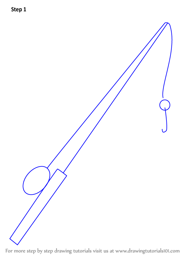 598x844 learn how to draw fishing pole - Fishing Pole Drawing