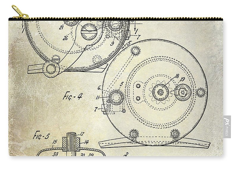 800x570 Fishing Reel Patent Drawing Carry All Pouch For Sale - Fishing Reel Drawing