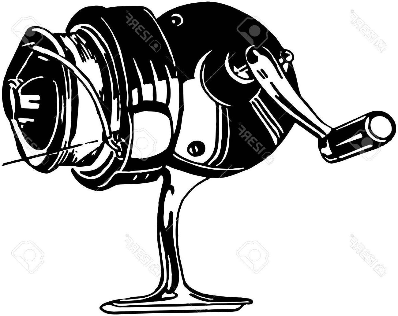 1300x1034 Best Hd Fishing Reel Drawing - Fishing Reel Drawing