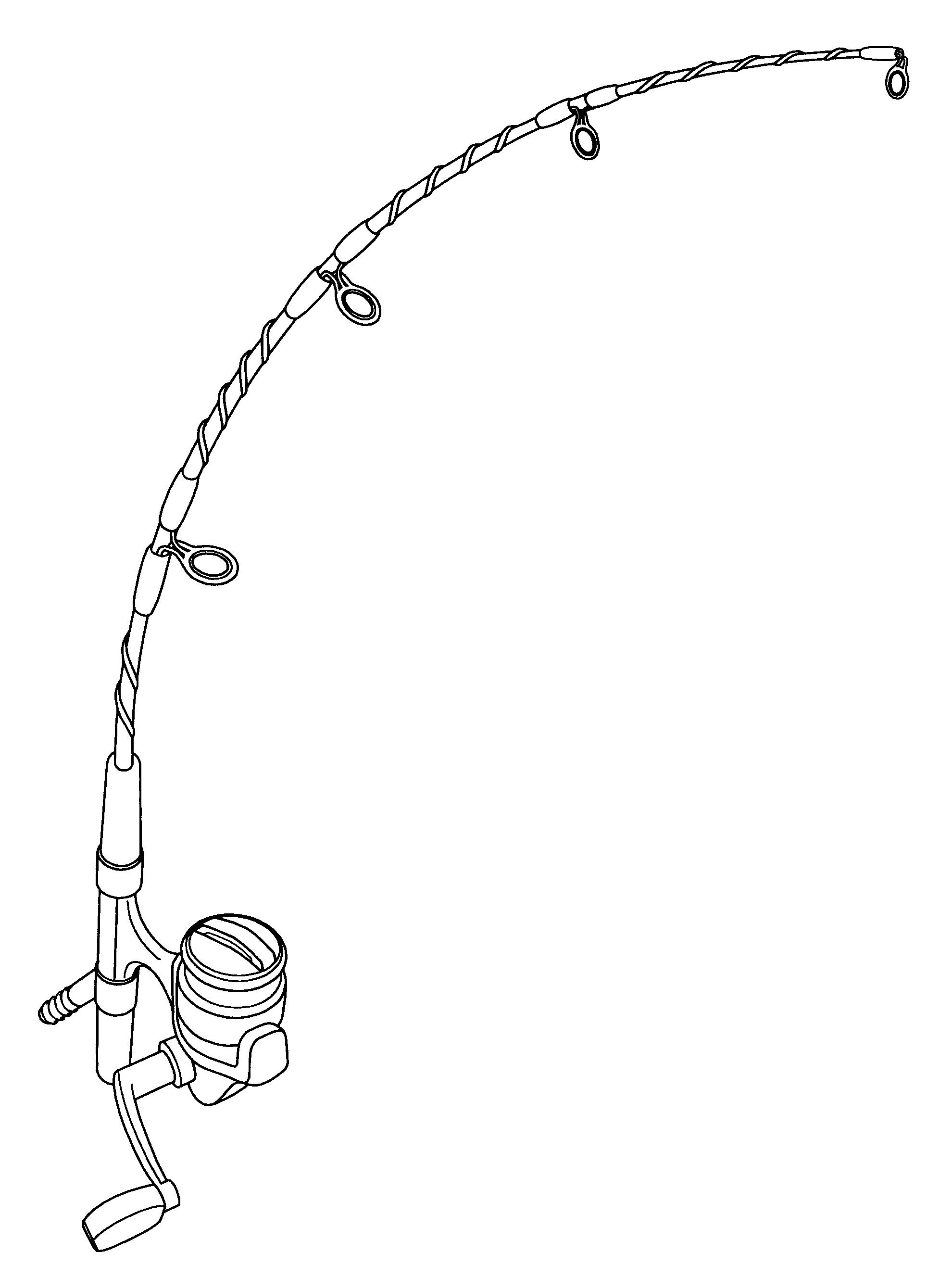 Realistic Fishing Rod Drawing FISHING ROT