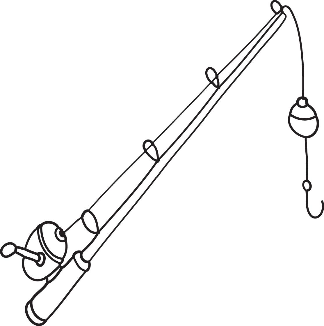 Fishing Rod Line Drawing