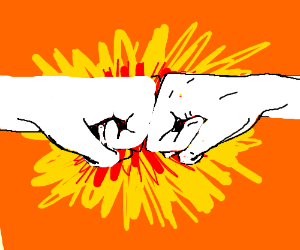 300x250 Fist Bump Drawing - Fist Bump Drawing