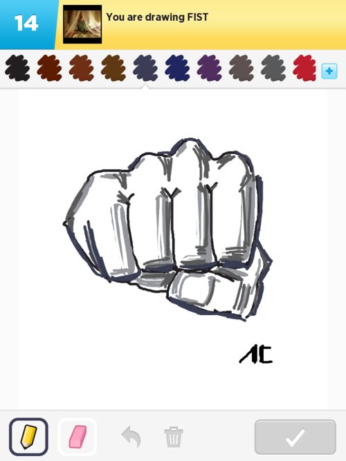 500x667 fist drawings - Fist Drawing
