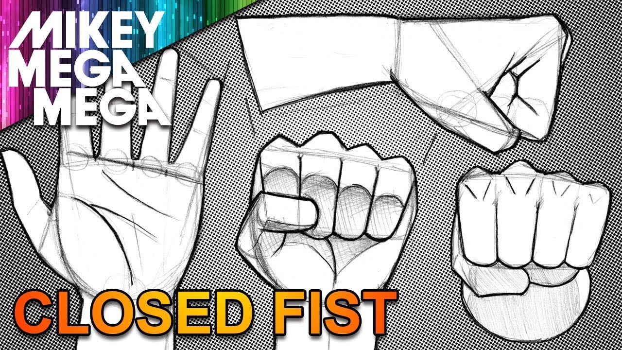1280x720 How To Draw Hands Fists For Beginners - Fist Drawing